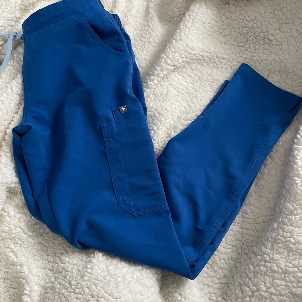 FIGS Royal Blue Yola XS Scrub Pants